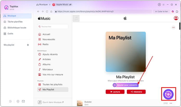 Ajouter les musiques