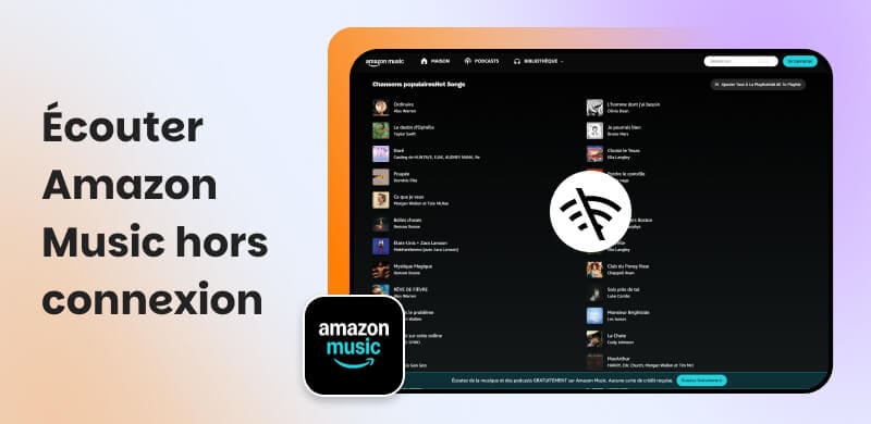 Écouter Amazon Music hors connexion