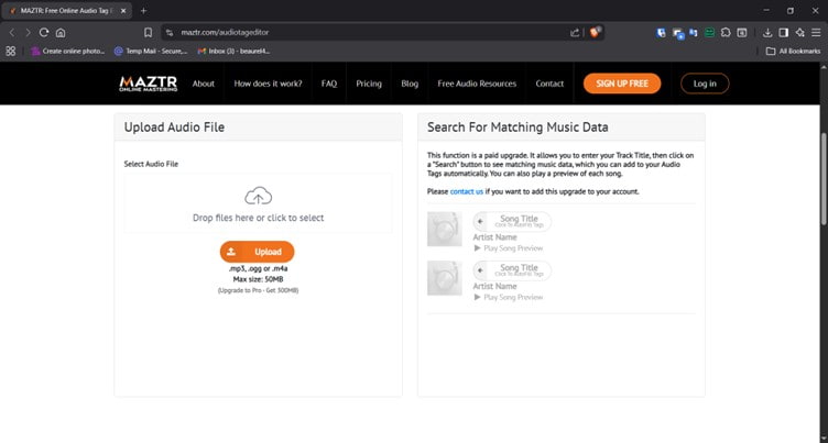 Importer votre fichier audio