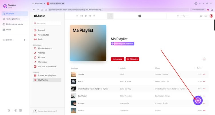 Ajouter les playlists