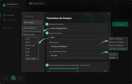 Ouvrez les paramètres