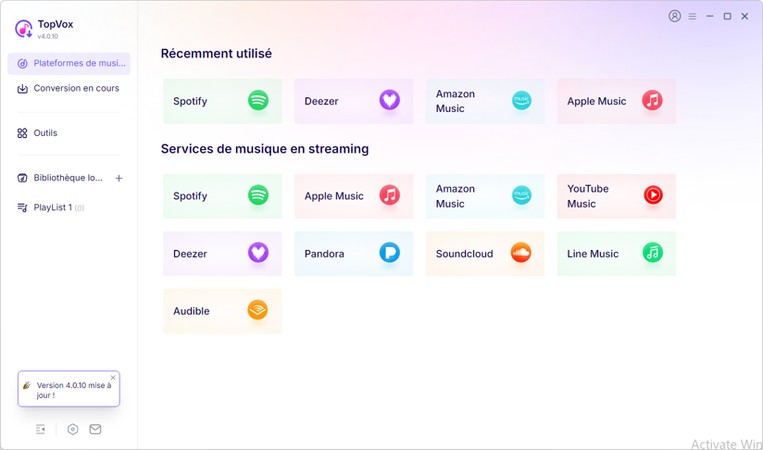 Sélectionner Spotify
