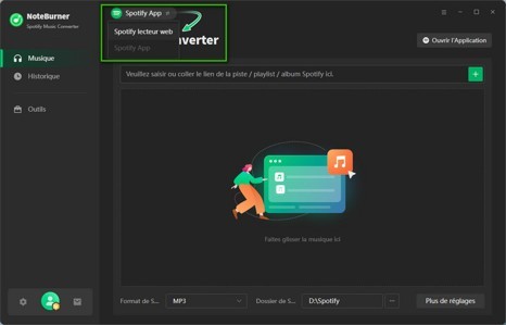 Téléchargez NoteBurner Spotify Music Converter