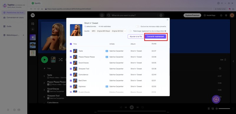 Convertir Spotify en MP3
