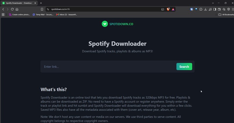 Spotidown Spotify Downloader