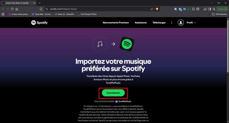 Ouvrir l’outil d’importation