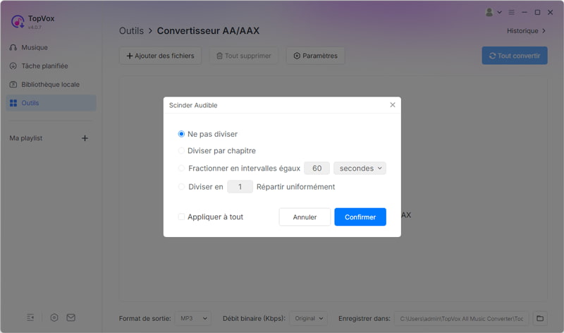 Cliquez sur Paramètres