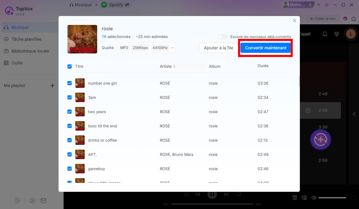 Convertir Spotify en MP3